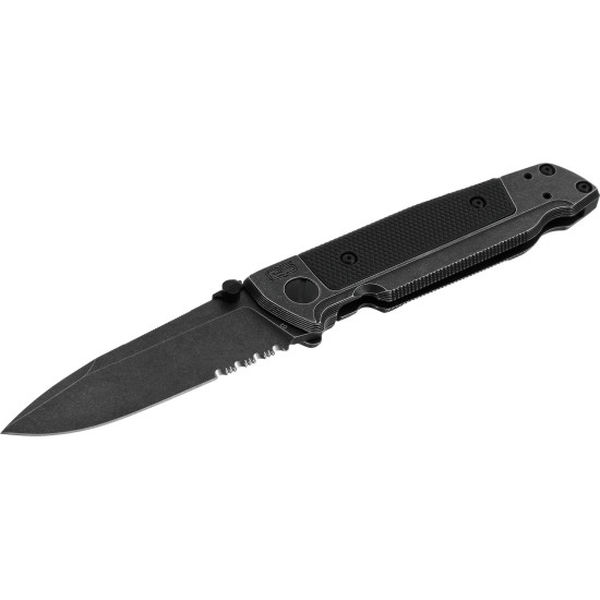 Walther Q5 Steel Frame Blackwash Serrated