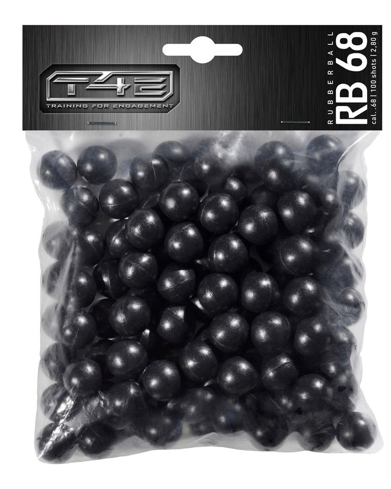 Balles En Caoutchouc Umarex T4E HDR 68 - Calibre .68, Lot De 50 - Pour Répliques à Air Comprimé