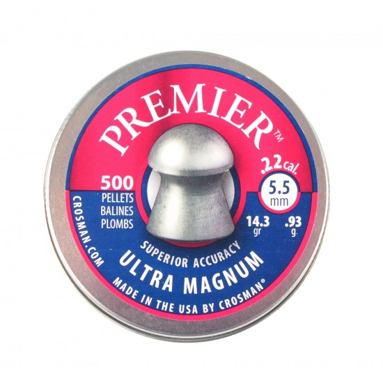 Crosman Premier Ultra Magnum .22 - air gun pellets supplied by DAI Leisure