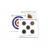 Bisley 17cm Standard Five Targets Grade 2