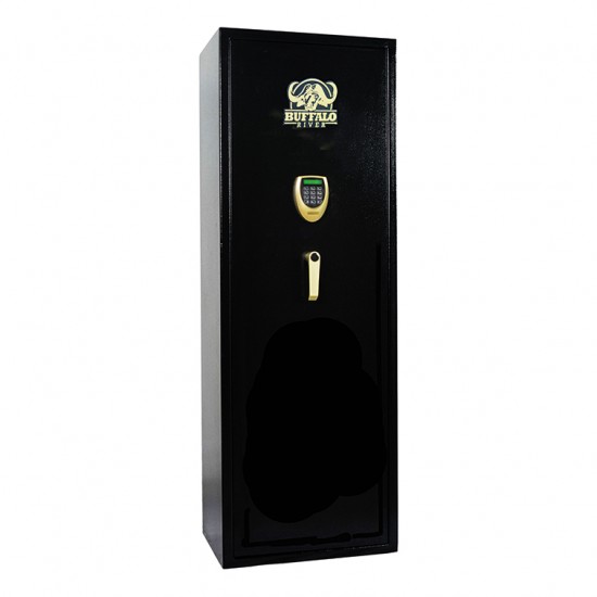 Buffalo River Gun Cabinet Gold Line with LCD 10 Gun 3mm Wall / 6mm Door