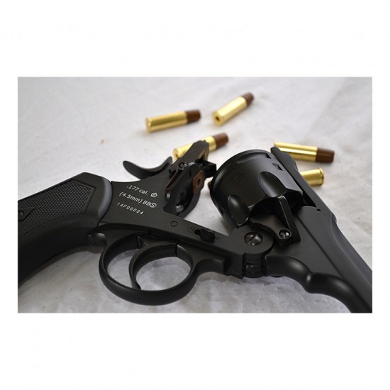 Webley MkVI .455 Service Revolver Battlefield Finish .22 pellet