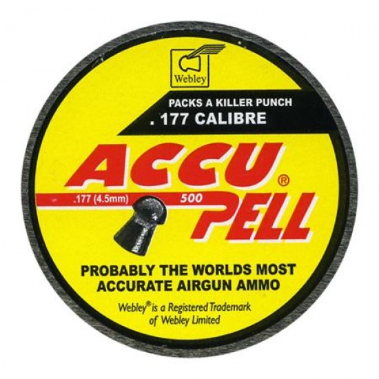 Webley Accupell .177 Pellets x 500