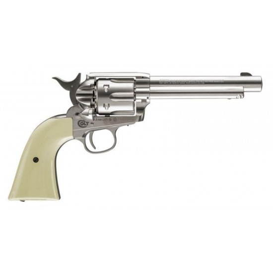 Colt SAA 45 Peacemaker Nickel 5.5" Pellet