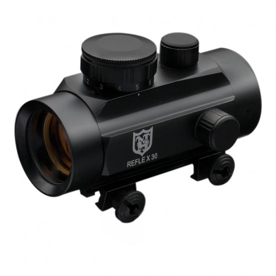 Nikko Stirling Reflex Sight 1x Magnification Compact Lightweight with 12 position dot intensity