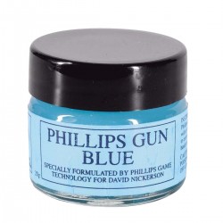 Phillips Gun Blue 20G in glass jar Phillips Gun Blue 20G in glass jar