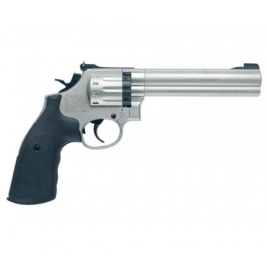 Smith and Wesson 686 6" Nickel .177 Pellet Smith and Wesson 686 6" Nickel .177 Pellet