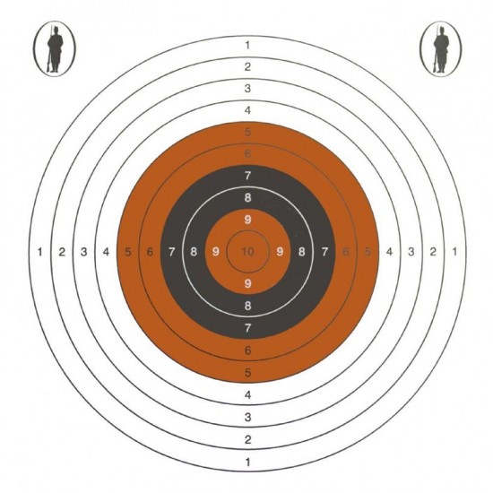 Bisley 14cm Standard Five Targets Grade 2