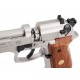 Umarex Beretta M92 FS Nickel with Wooden Grip