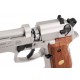 Umarex Beretta M92 FS Nickel with Wooden Grip Umarex Beretta M92 FS Nickel with Wooden Grip