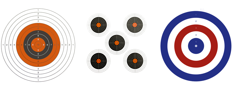Bisley 17cm Standard Grade 2 Targets 